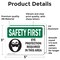 Signmission 3.5 in Height, 5 in Width, Vinyl Decal, Rectangle OS-2PACK-SF-D-35-L-10601 - alternate 3